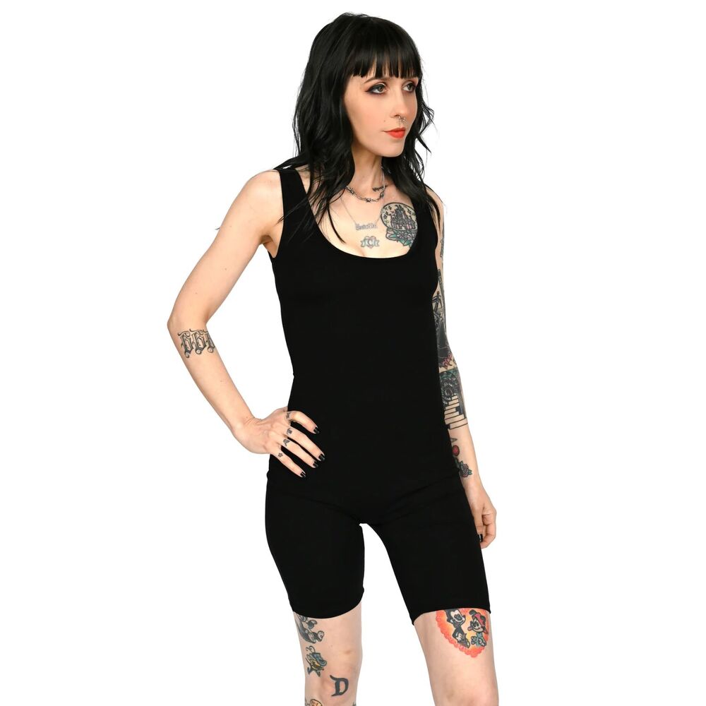 Foxblood Signature Biker Short Romper